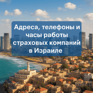 Адреса, телефоны и часы работы страховых компаний в Израиле